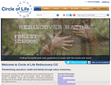 Tablet Screenshot of circleofliferediscovery.com